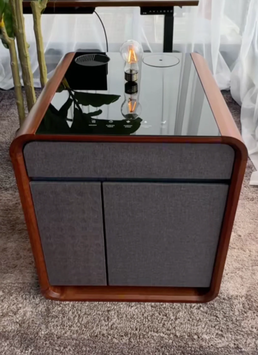 EVIS LuxeCube - Smart Air Purifying Table with Fridge