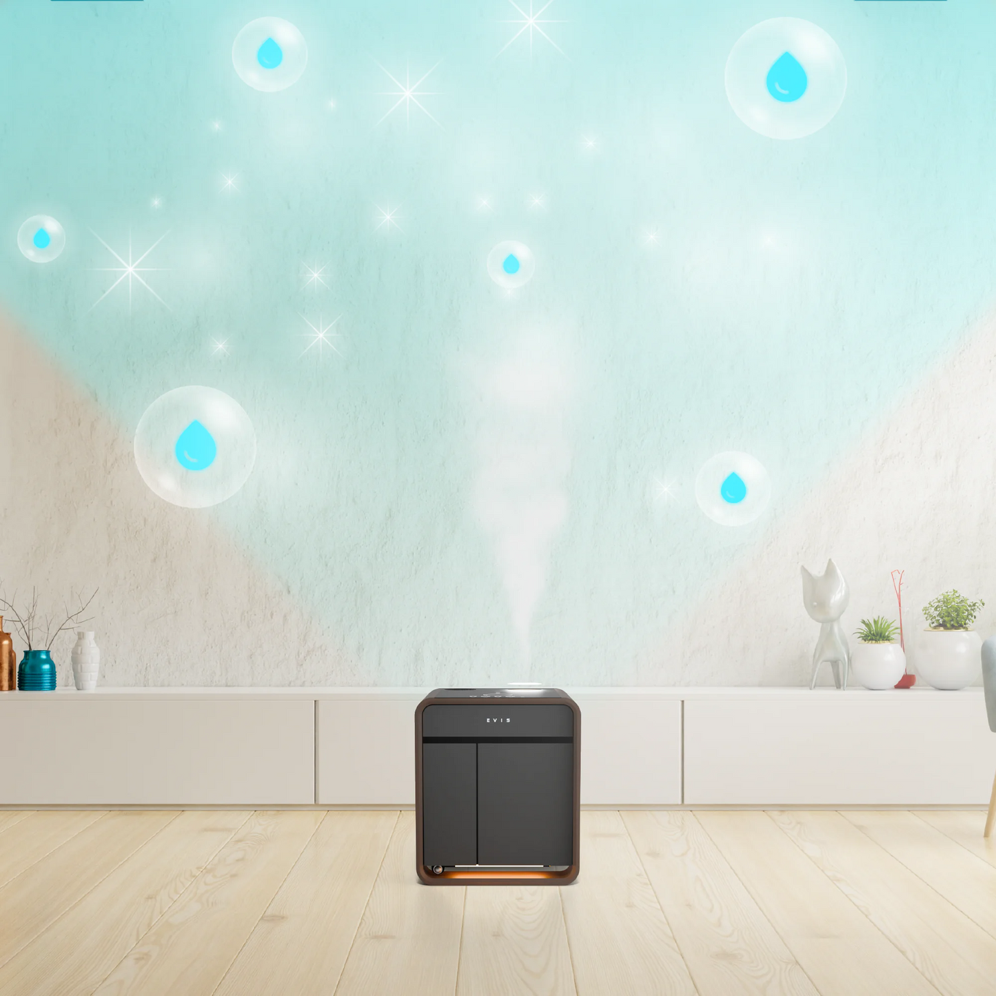 EVIS LuxeCube - Smart Air Purifying Table with Fridge